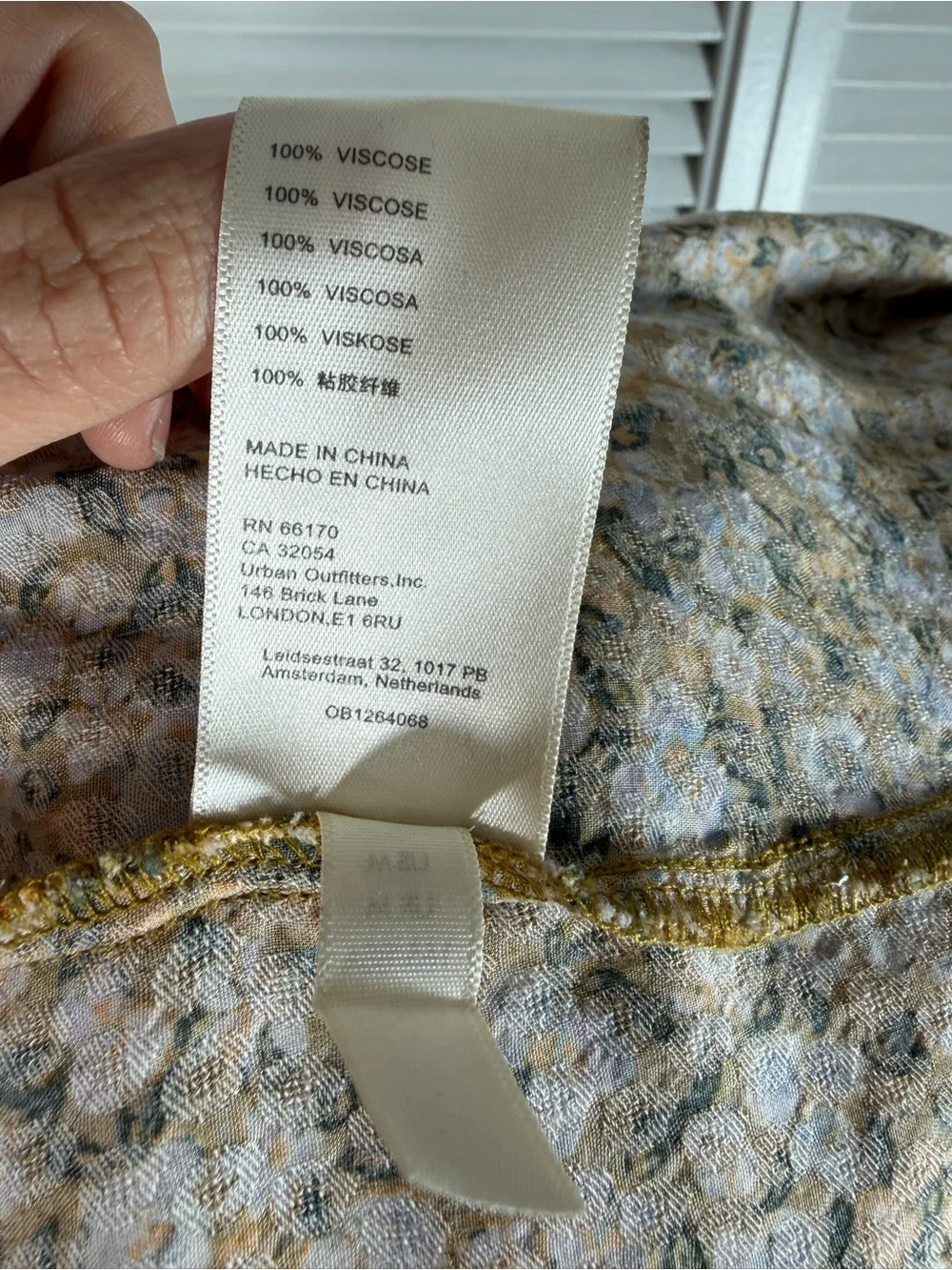 Free People Debbie-Jean Shirtdress Floral Maxi Dress Mustard Yellow Pockets M - Picture 16 of 16